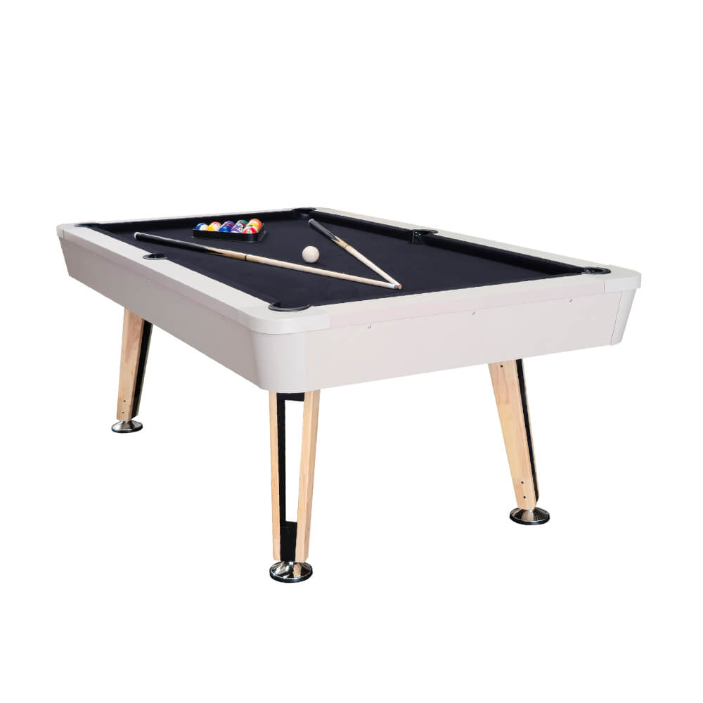 โต๊ะพูล POOL BILLIARD V.22 ขนาด 7 ฟุต สักหลากสีดำ_5
